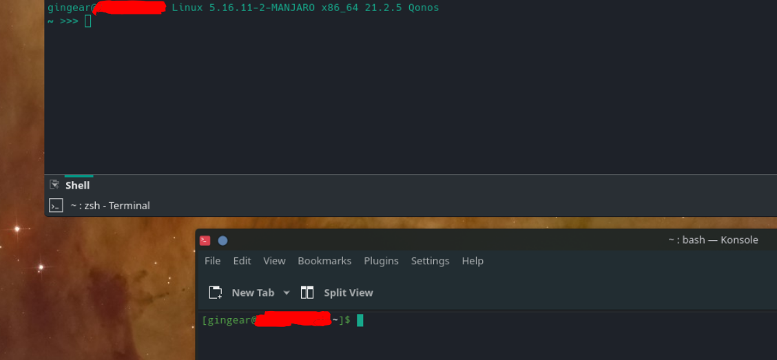 How to change Konsole and Yakuke ZSH appearance to modern Manjaro