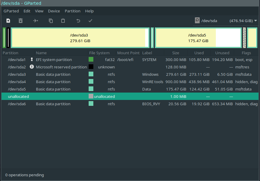 partition - dual boot - Support - Manjaro Forum