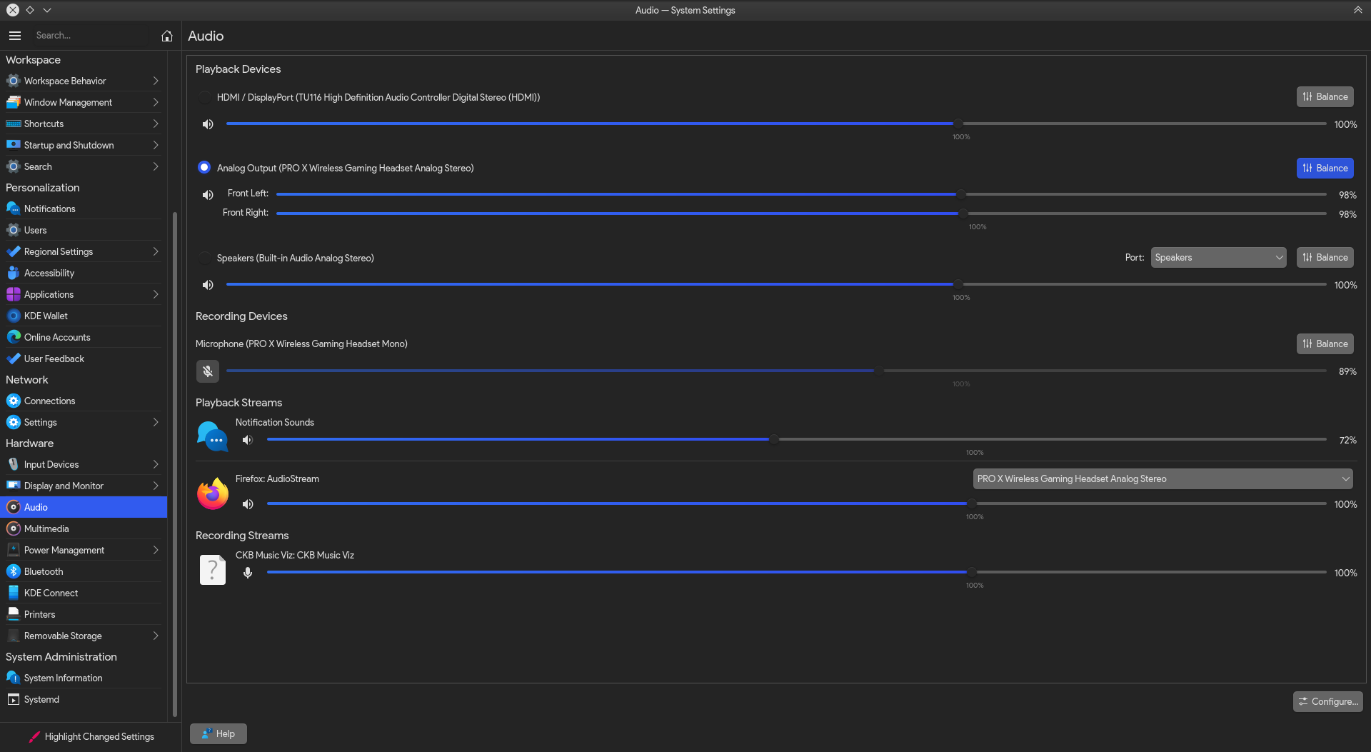 Logitech pro discount x wireless settings