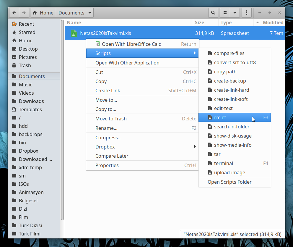 HowTo] add custom scripts to Nautilus right click menu and assign keyboard  shortcuts - Tutorials - Manjaro Linux Forum