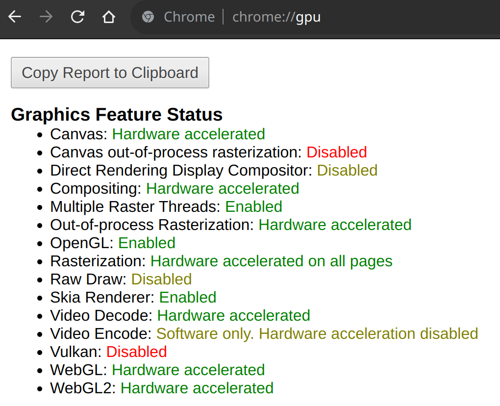 vi udskille Ved en fejltagelse Seems Google Chrome Hardware Acceleration isn't Working - Support - Manjaro  Linux Forum