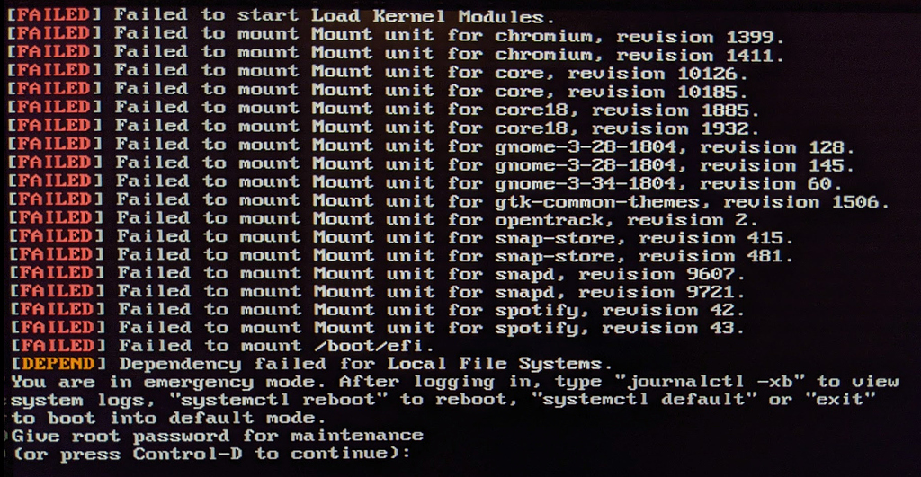 linux you need to load the kernel first