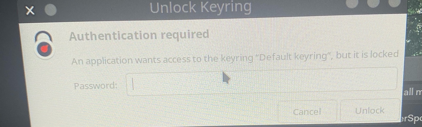 Unlock login keyring как убрать linux mint