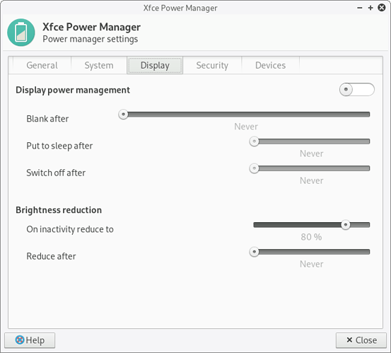 xfce-power-manager