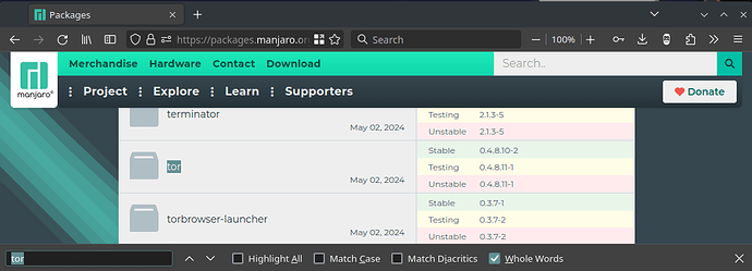 manjaro-tor