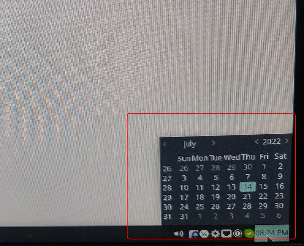 How to change default clock or calendar in xfce? XFCE Manjaro Linux
