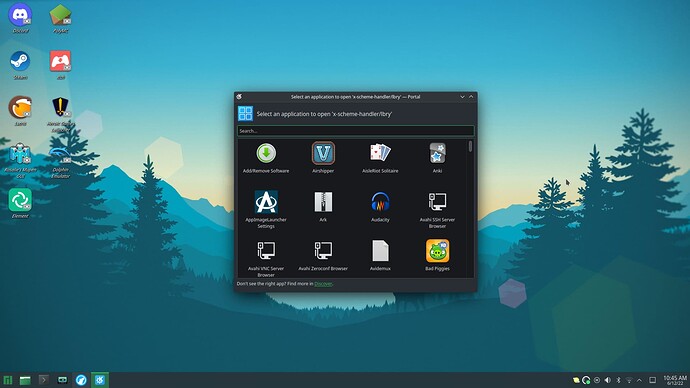 KDE window