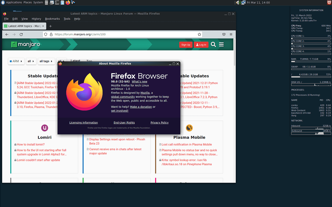 Как установить firefox на linux manjaro