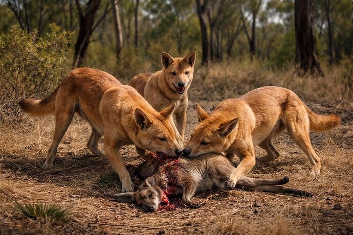 Dingoes at Dinner