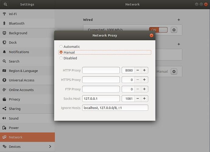 ubuntu system proxy