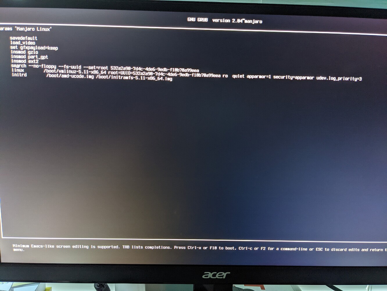 after-latest-update-manjaro-system-will-not-load-past-boot-selector