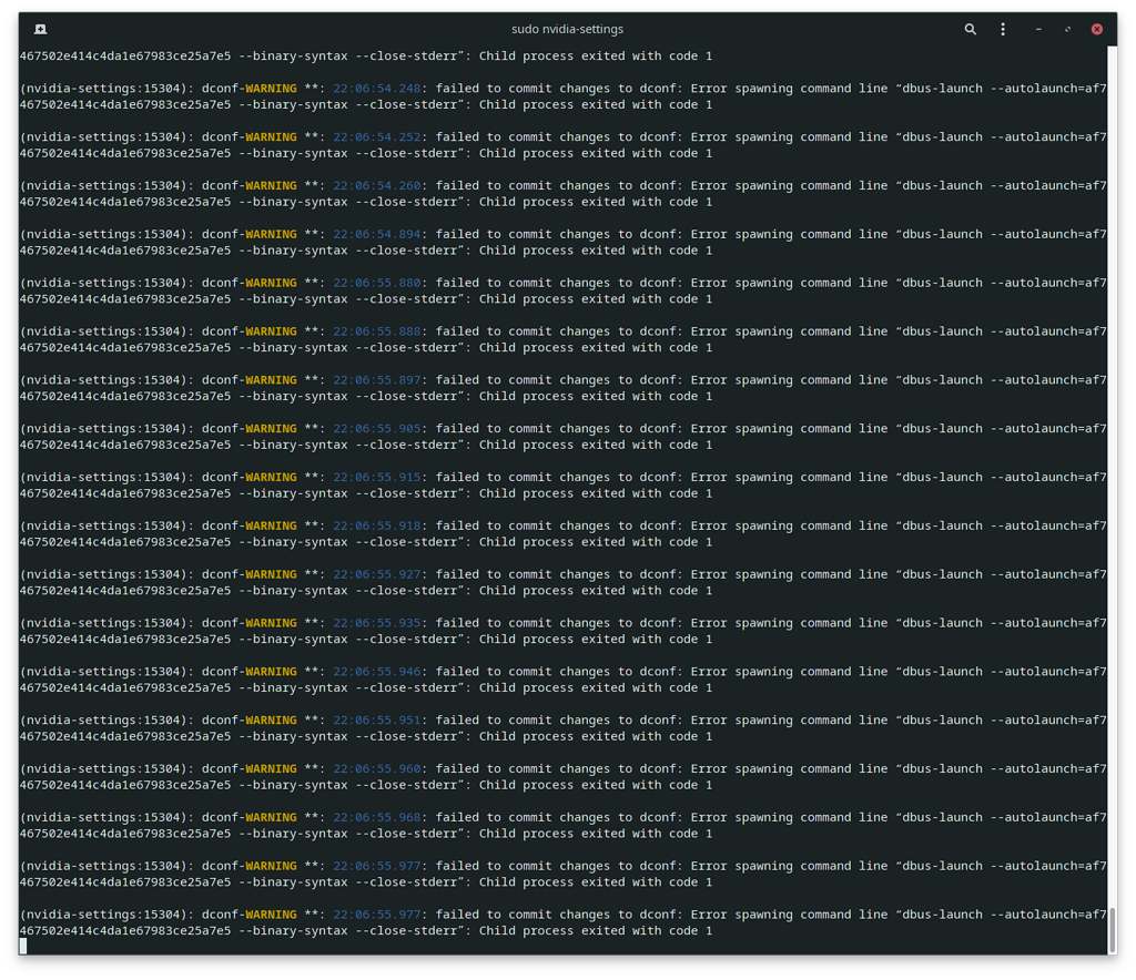 Nvidia X Server Errors Graphics & Display Manjaro Linux Forum