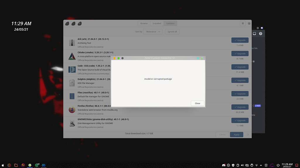 Manjaro Update Error Support Manjaro Linux Forum