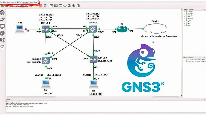 Interfaz-simulador-GNS3