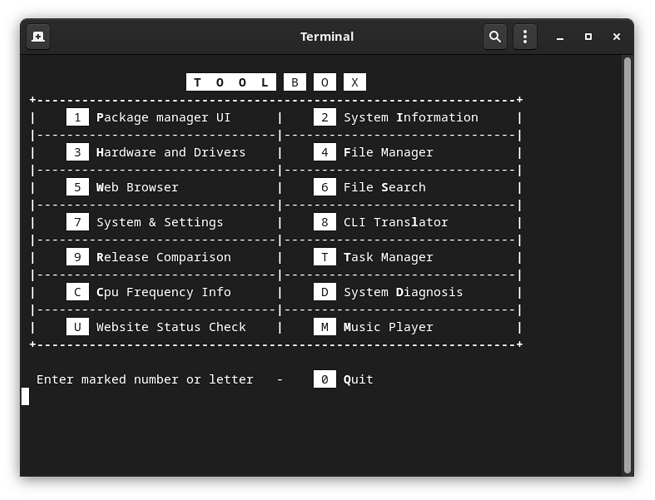 Manjaro ToolBox