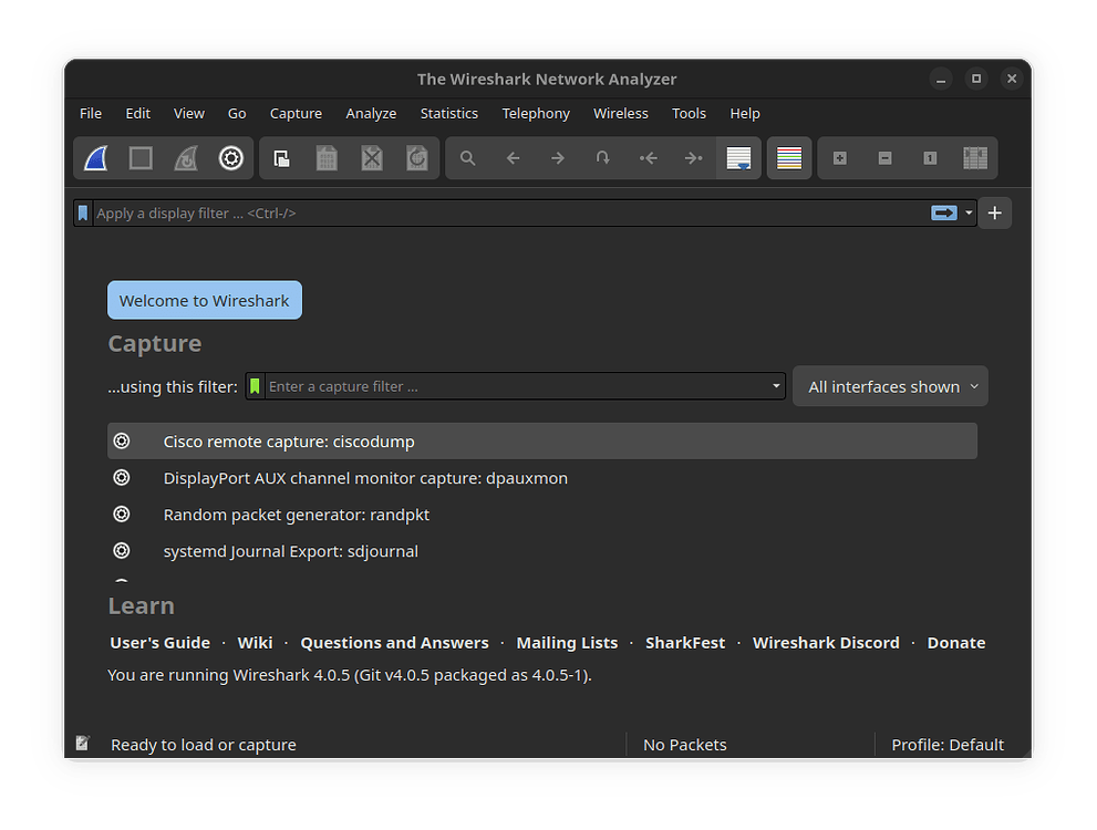 Dark mode Wireshark and Manjaro setting Software & Applications Manjaro Linux Forum