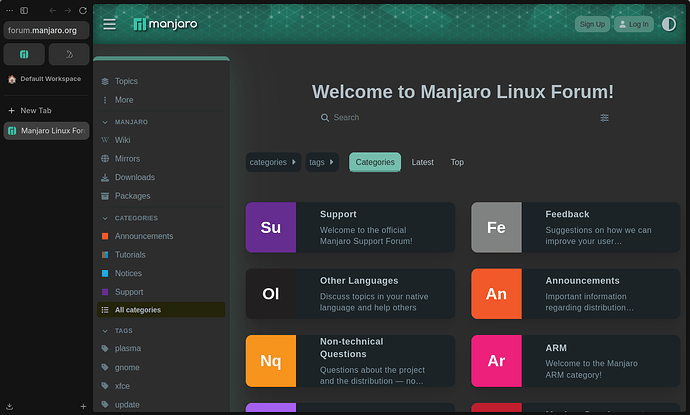 Manjaro Linux Forum — Zen Browser_001
