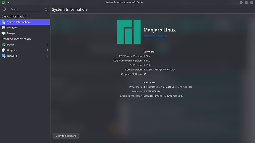 Manjaro Info Center not showing dedicated GPU Graphics Display