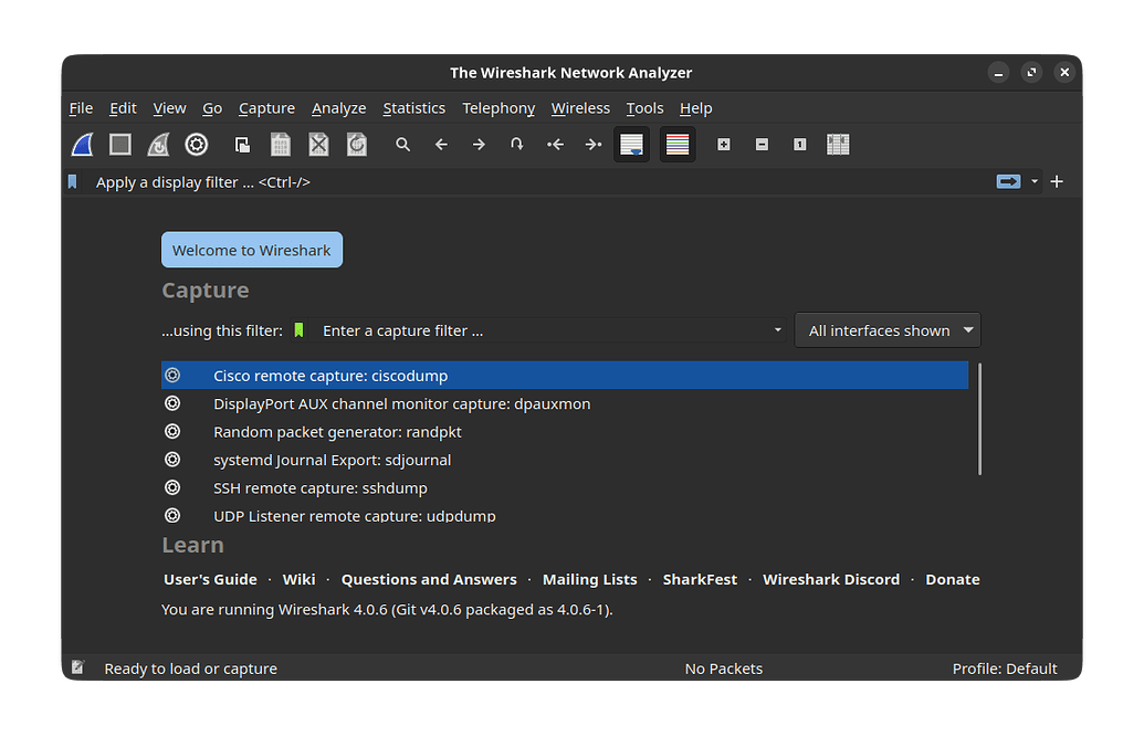 Dark mode Wireshark and Manjaro setting Software & Applications Manjaro Linux Forum