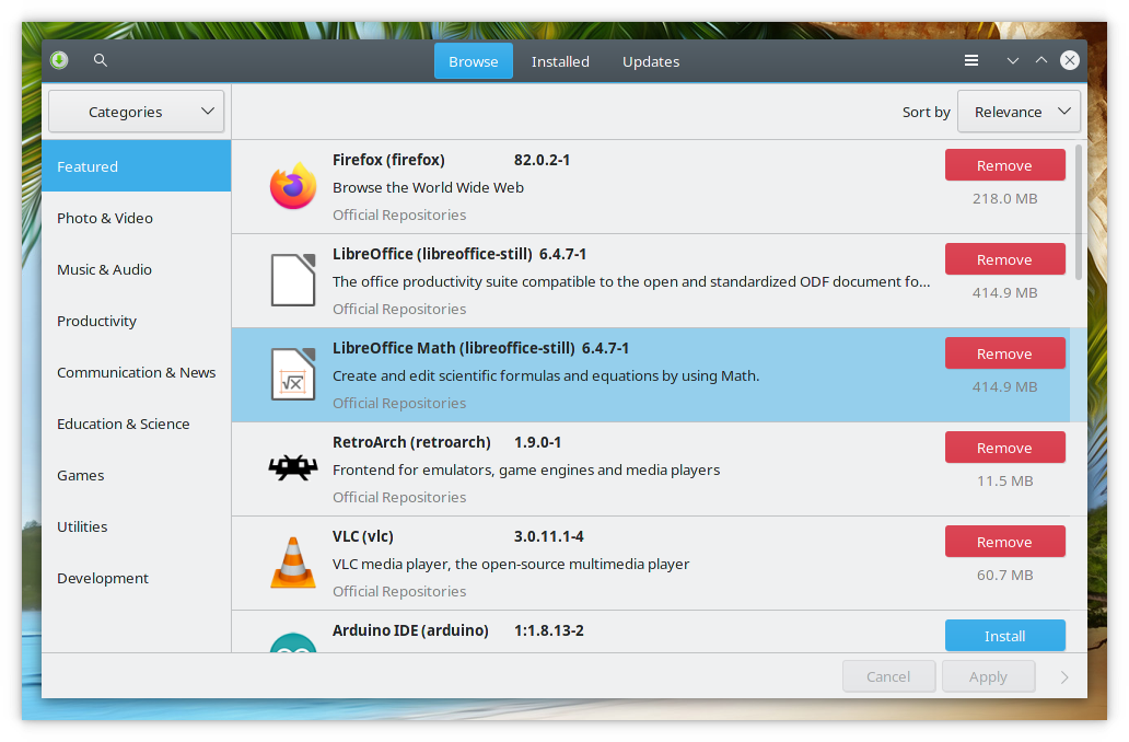 Pamac Not Following Dark Theme Kde Kde Plasma Manjaro Linux Forum