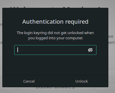 Unlock login keyring как убрать linux mint