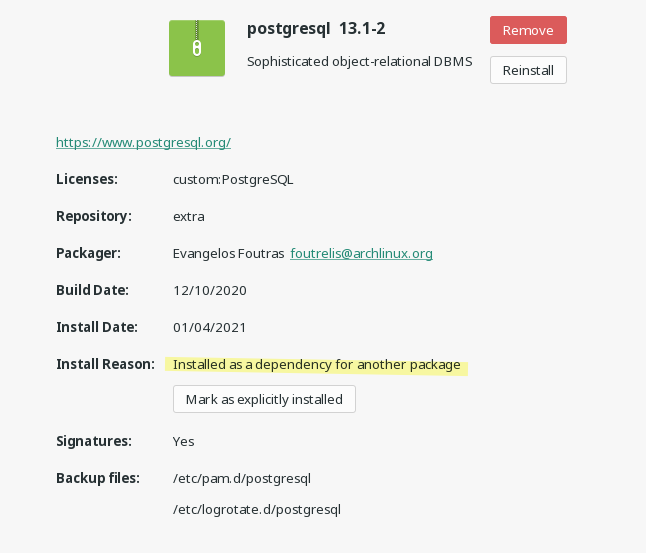 postgres app linux