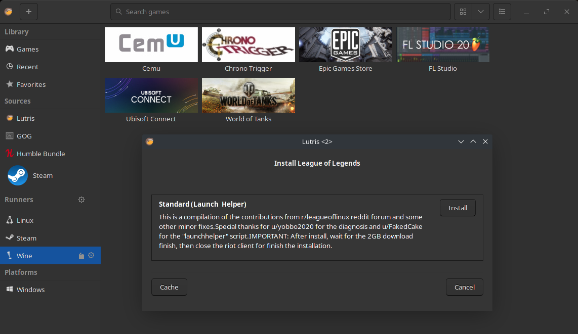 Lutris Game Play - LoL (League of Legends) with Pardus 23.0 - Support -  Lutris Forums