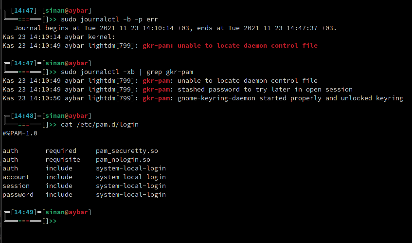 Lightdm Gkr pam Unable To Locate Daemon Control Fil ERROR Support 