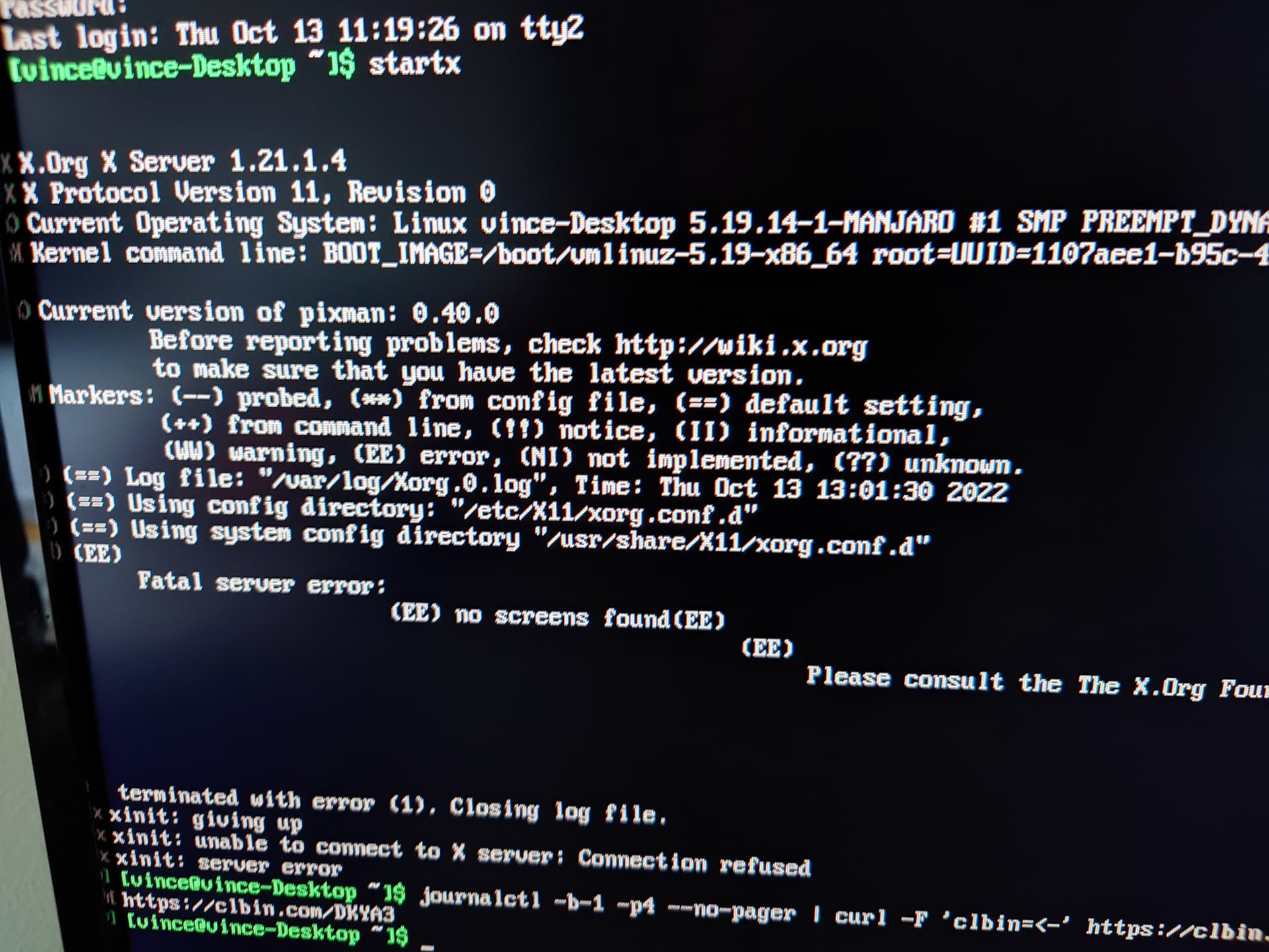 dGPU plugged in, does boot (Failed load kernel modules) - Graphics & Display - Manjaro Linux Forum