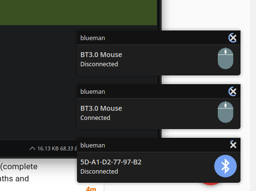 Bluetooth Mouse Disconnecting - Support Manjaro