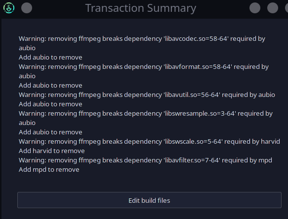 alvr transaction summary